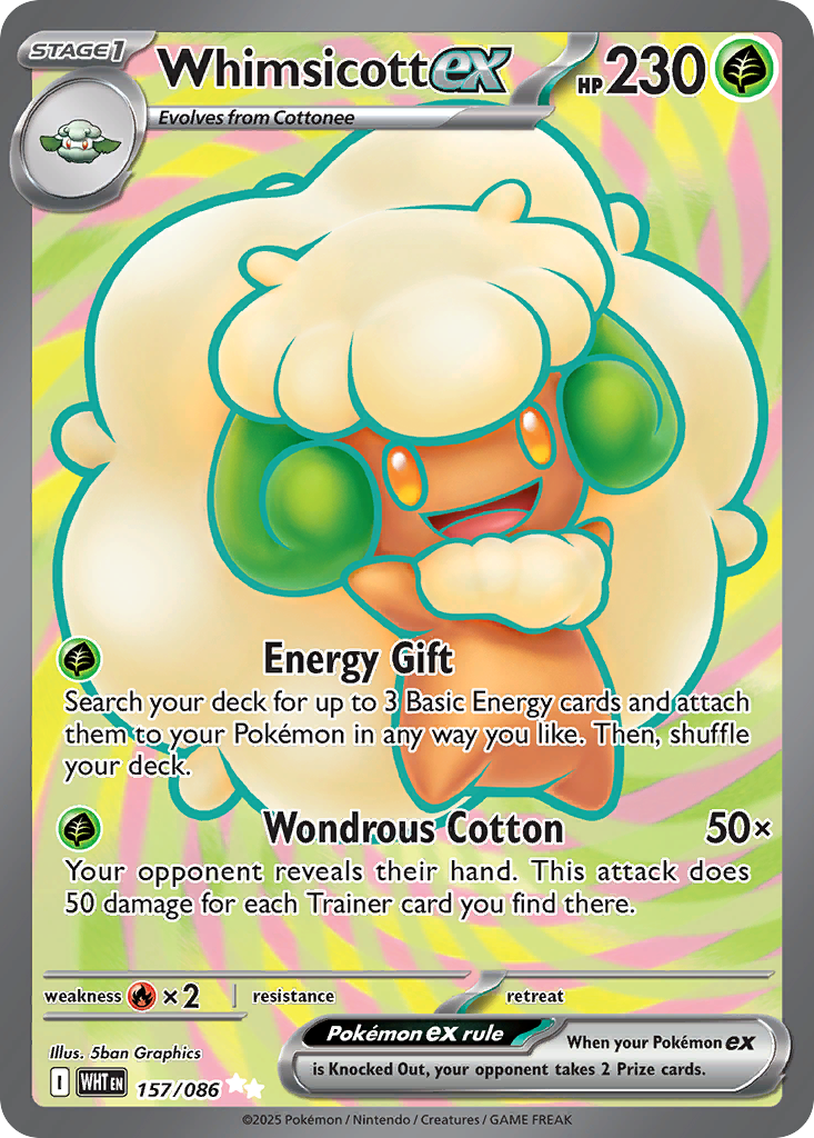 Whimsicott ex (157/86) - White Flare