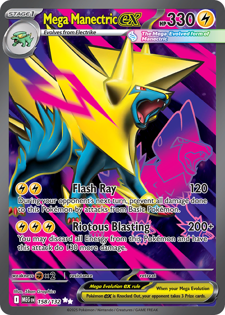 Mega Manectric ex (158/132) - Mega Evolution