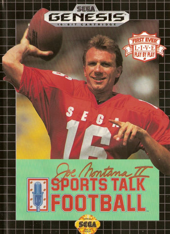 Joe Montana II Sports Talk Football - Sega Genesis Game