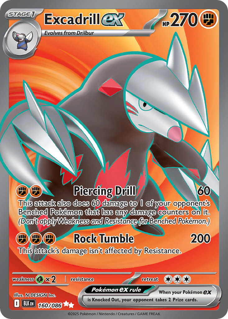 Excadrill ex (160/86) - Black Bolt