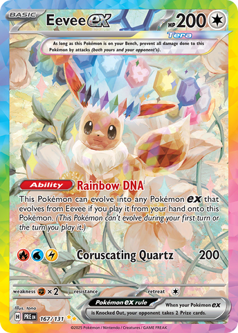 Eevee ex (167/131) - Prismatic Evolutions