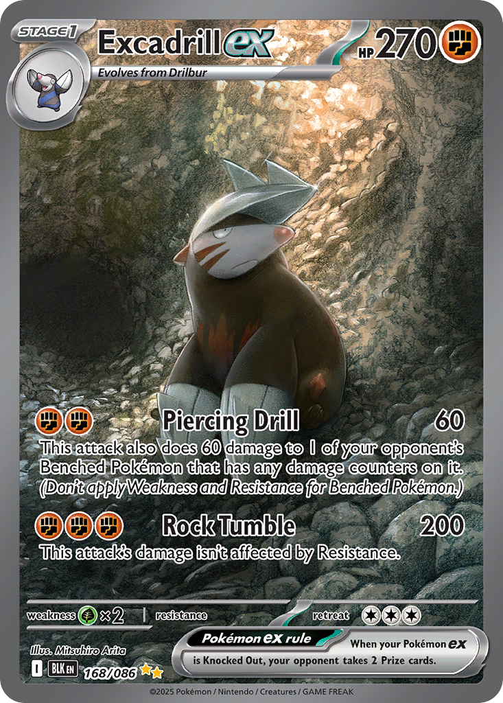 Excadrill ex (168/86) - Black Bolt