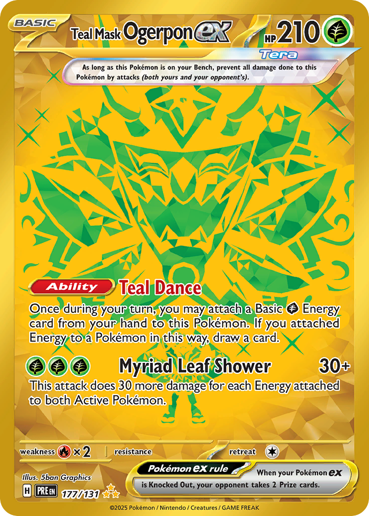 Teal Mask Ogerpon ex (177/131) - Prismatic Evolutions