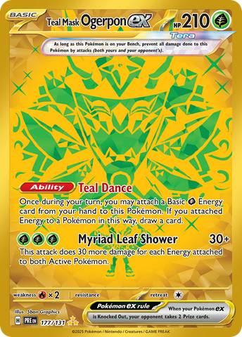 Teal Mask Ogerpon ex (177/131) - Prismatic Evolutions