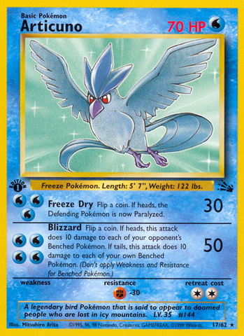Articuno (17/62) - Fossil