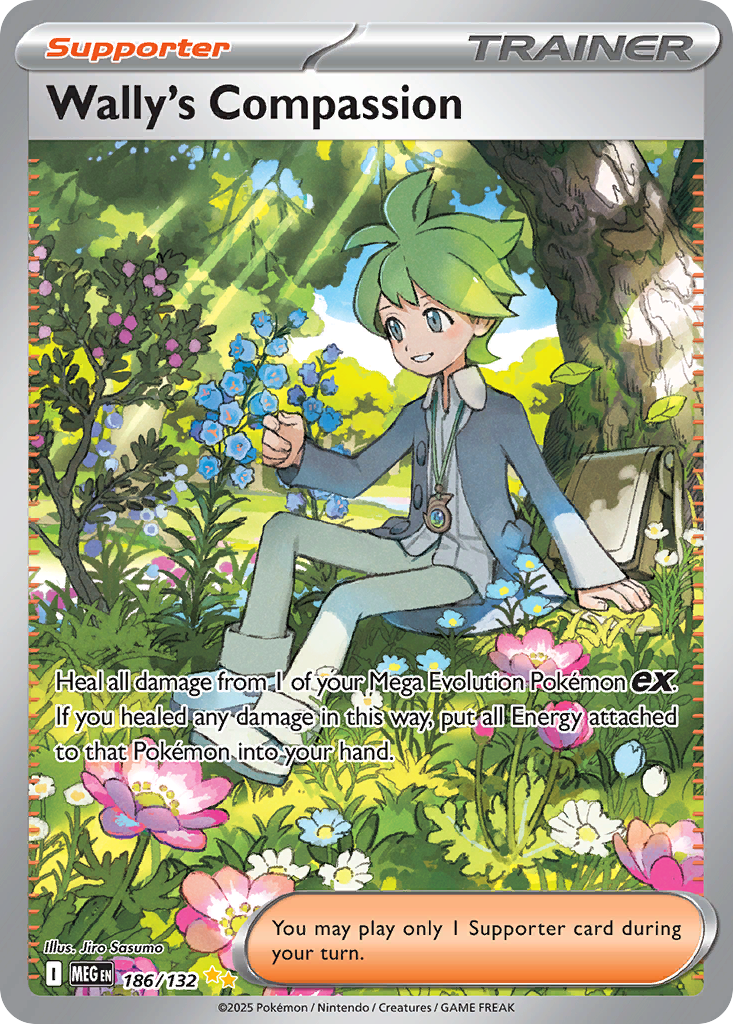 Wally's Compassion (186/132) - Mega Evolution
