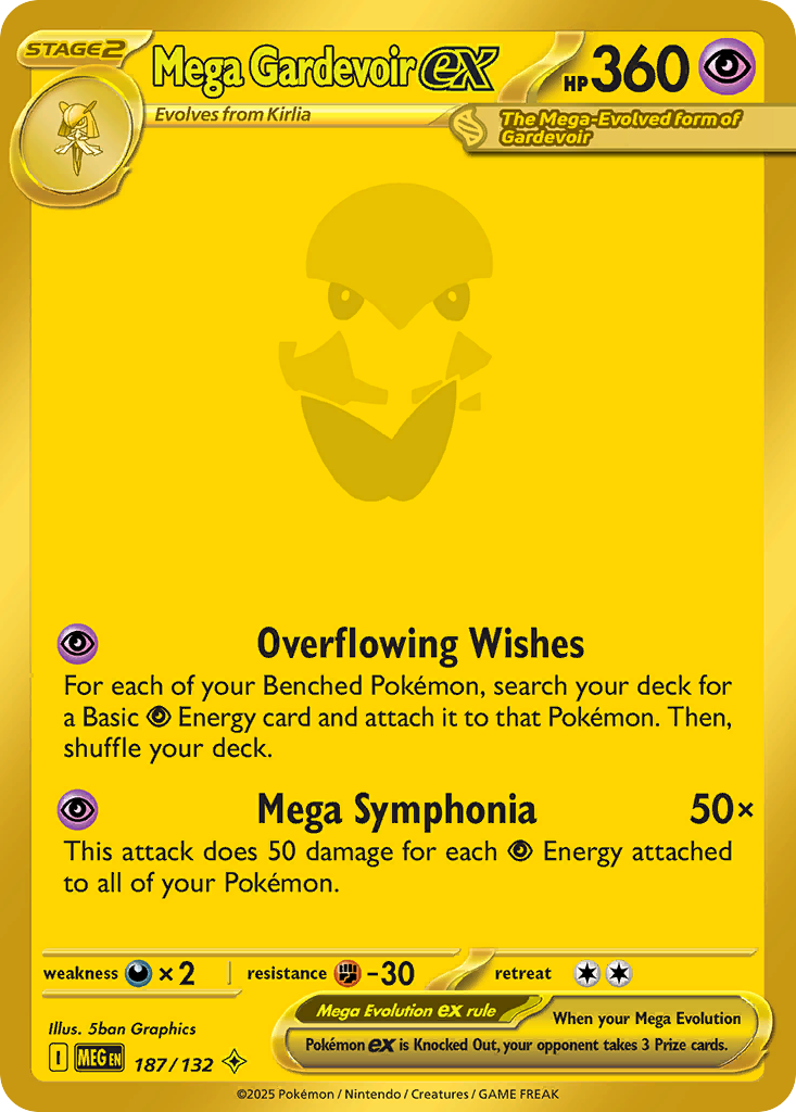 Mega Gardevoir ex (187/132) - Mega Evolution