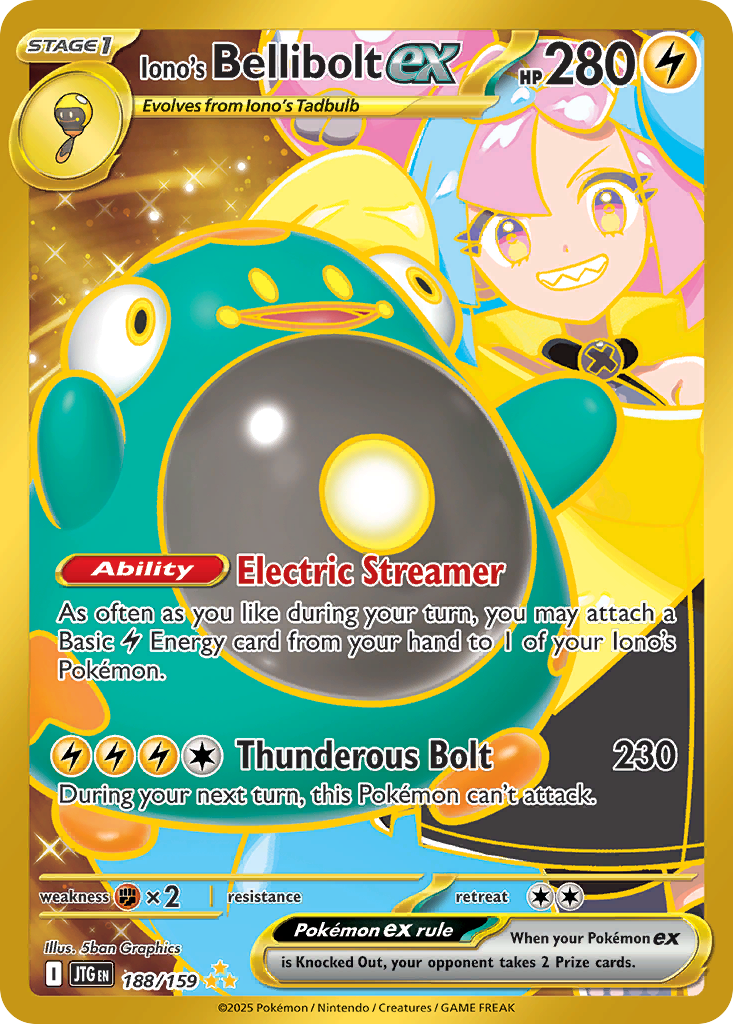 Iono's Bellibolt ex (188/159) - Journey Together