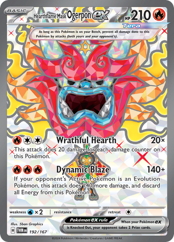 Hearthflame Mask Ogerpon ex (192/167) - Twilight Masquerade