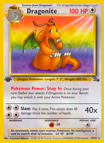 Dragonite (19/62) - Fossil