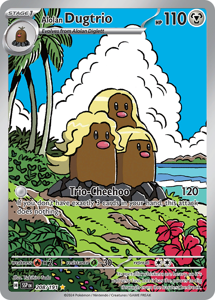 Alolan Dugtrio (208/191) - Surging Sparks