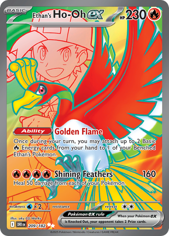 Ethan's Ho-Oh ex (209/182) - Destined Rivals