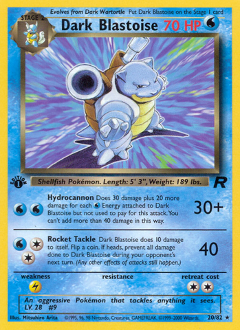 Dark Blastoise (20/82) - Team Rocket
