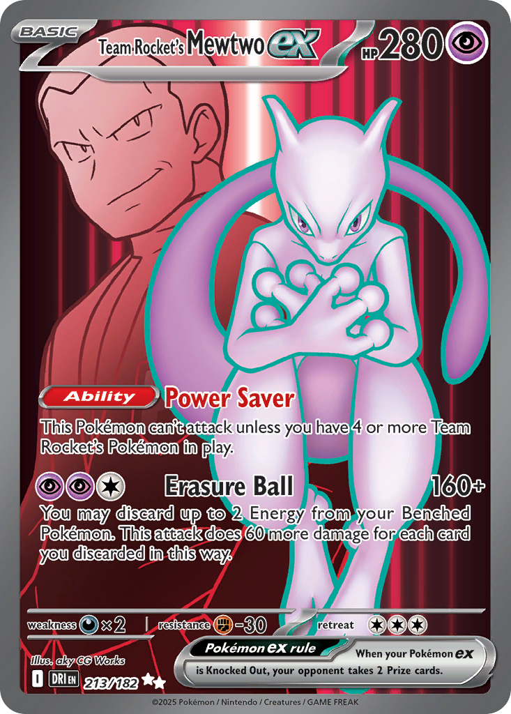 Team Rocket's Mewtwo ex (213/182) - Destined Rivals