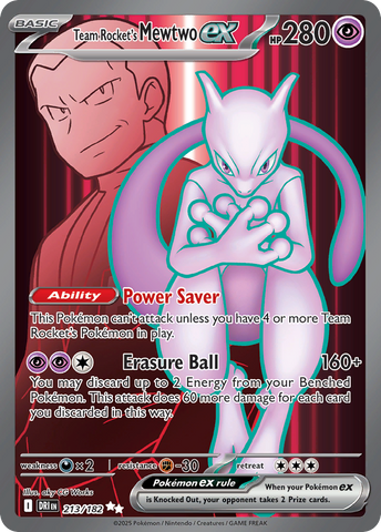 Team Rocket's Mewtwo ex (213/182) - Destined Rivals