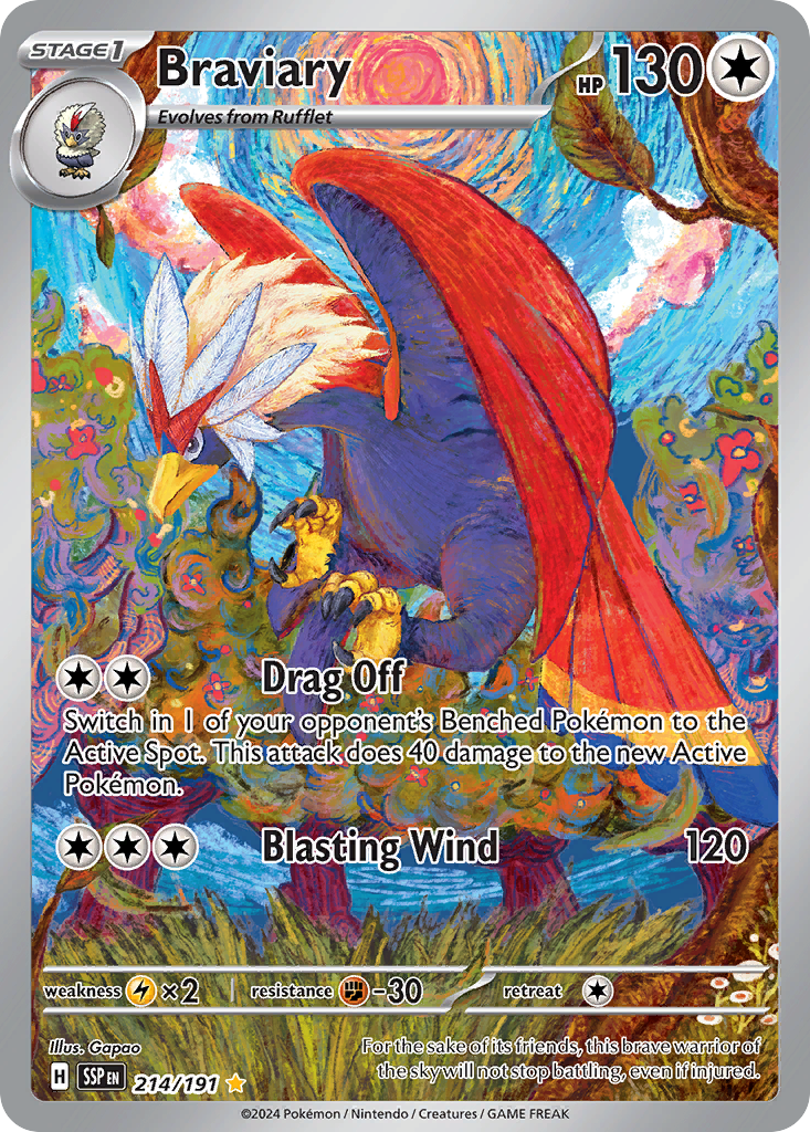 Braviary (214/191) - Surging Sparks