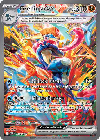 Greninja ex (214/167) - Twilight Masquerade