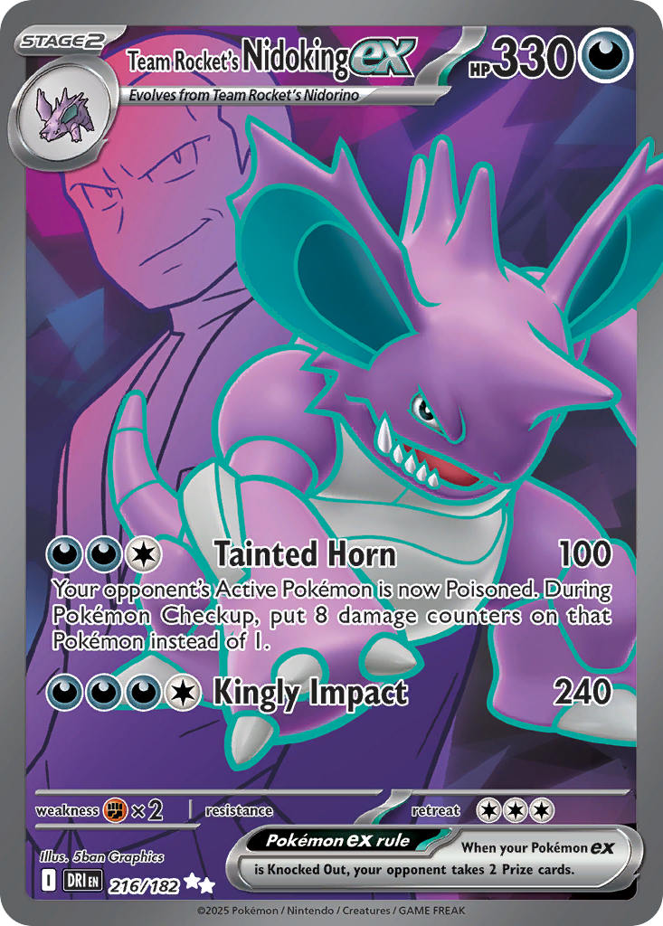 Team Rocket's Nidoking ex (216/182) - Destined Rivals