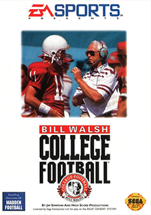 Bill Walsh College Football - Sega Genesis Game
