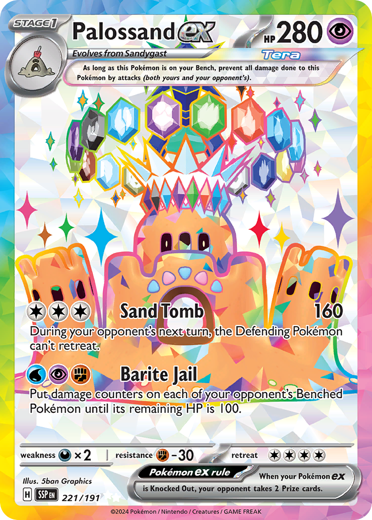 Palossand ex (221/191) - Surging Sparks