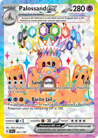 Palossand ex (221/191) - Surging Sparks