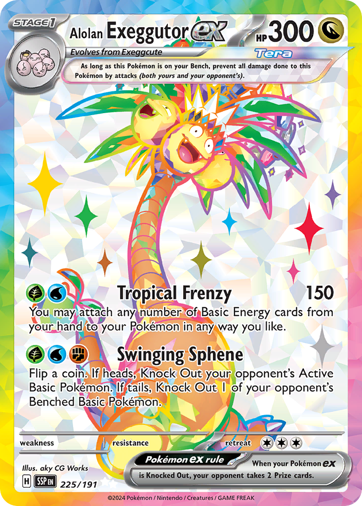 Alolan Exeggutor ex (225/191) - Surging Sparks