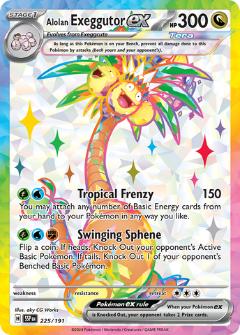 Alolan Exeggutor ex (225/191) - Surging Sparks