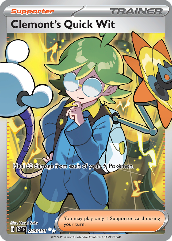 Clemont's Quick Wit (229/191) - Surging Sparks