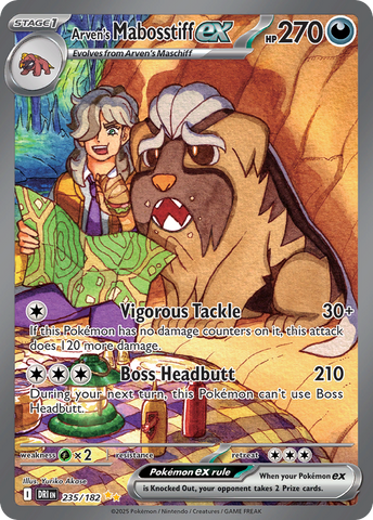 Arven's Mabosstiff ex (235/182) - Destined Rivals