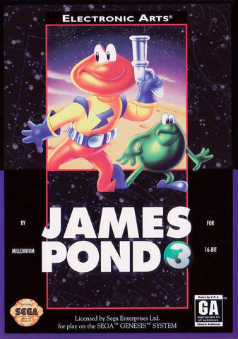 James Pond 3 Operation Starfish - Sega Genesis Game