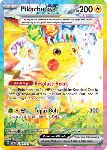 Pikachu ex (238/191) - Surging Sparks
