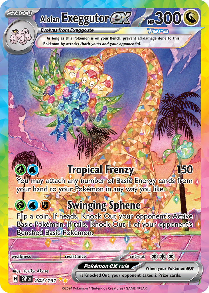Alolan Exeggutor ex (242/191) - Surging Sparks