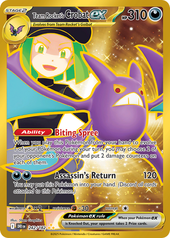 Team Rocket's Crobat ex (242/182) - Destined Rivals