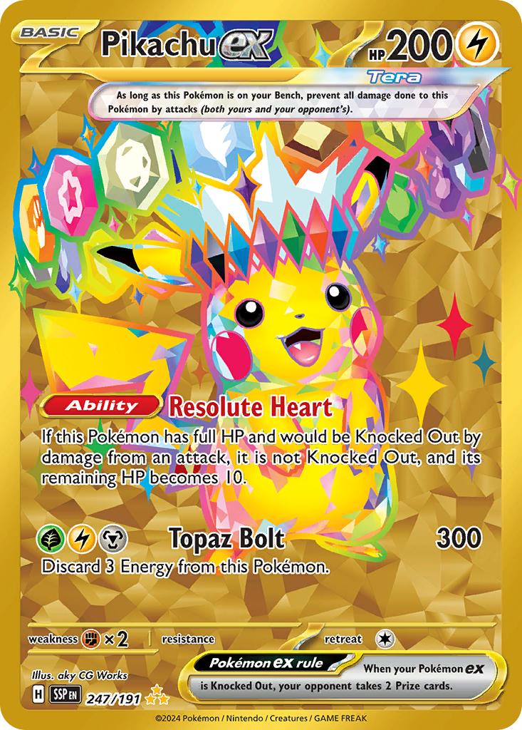 Pikachu ex (247/191) - Surging Sparks
