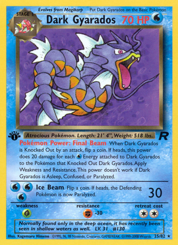 Dark Gyarados (25/82) - Team Rocket