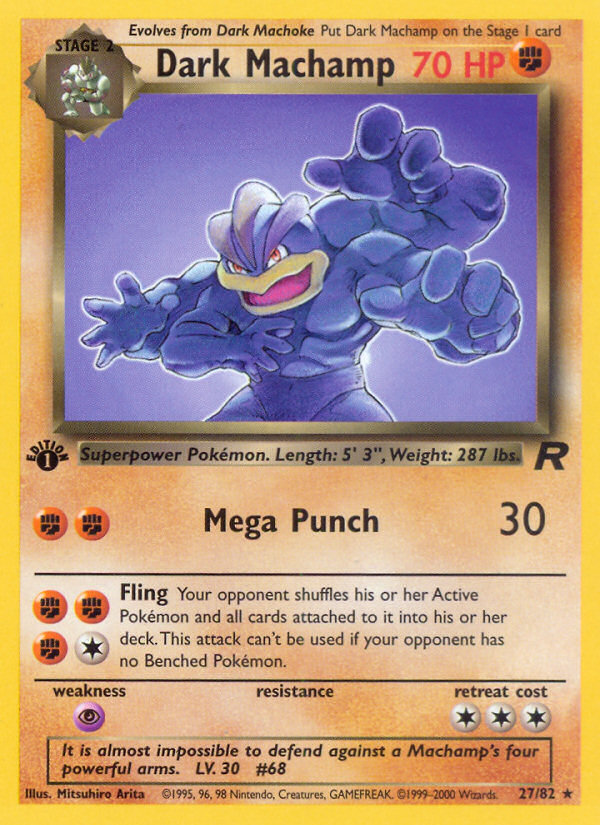 Dark Machamp (27/82) - Team Rocket
