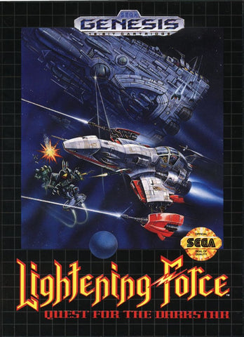 Lightening Force Quest for the Darkstar - Sega Genesis Game
