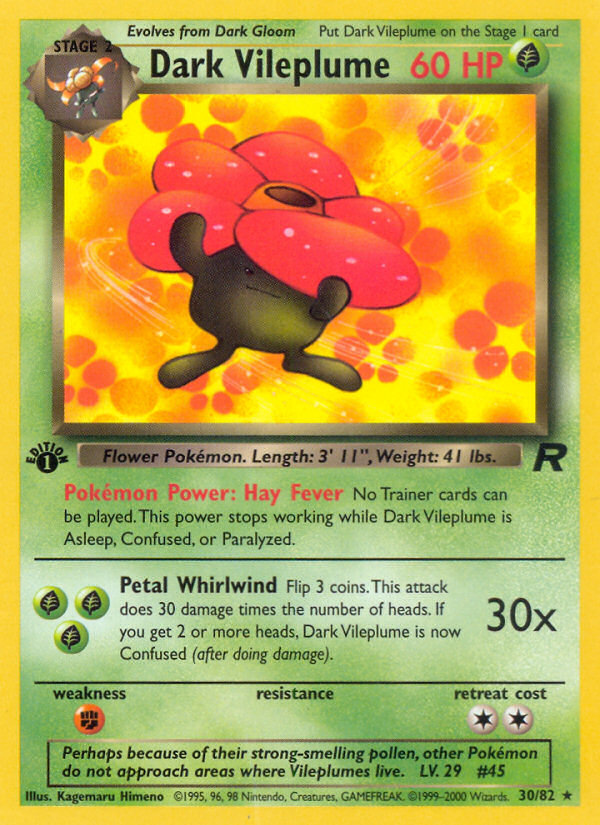 Dark Vileplume (30/82) - Team Rocket