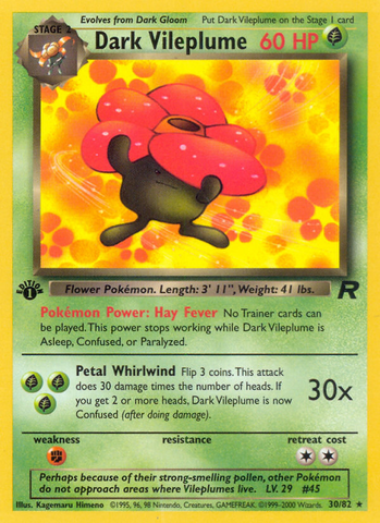 Dark Vileplume (30/82) - Team Rocket