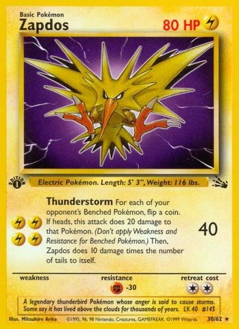 Zapdos (30/62) - Fossil