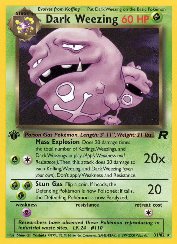 Dark Weezing (31/82) - Team Rocket