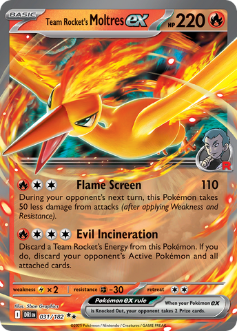 Team Rocket's Moltres ex (31/182) - Destined Rivals