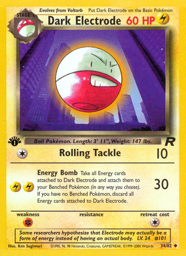 Dark Electrode (34/82) - Team Rocket