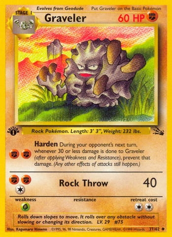 Graveler (37/62) - Fossil