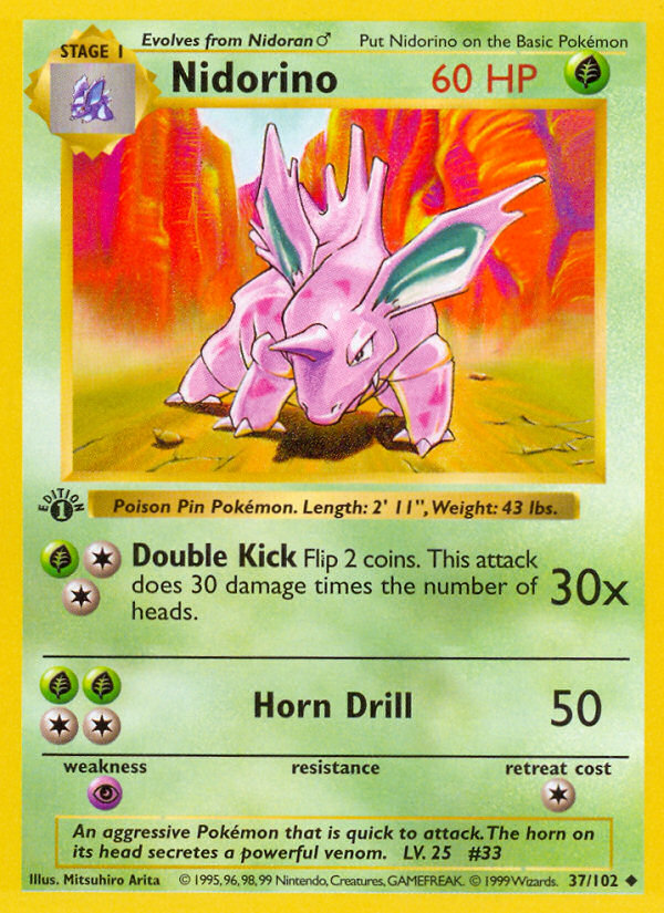 Nidorino (37/102) - Base