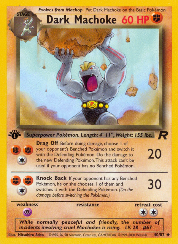 Dark Machoke (40/82) - Team Rocket