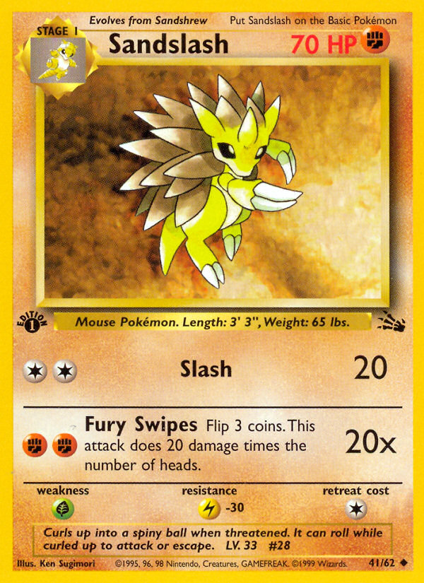 Sandslash (41/62) - Fossil