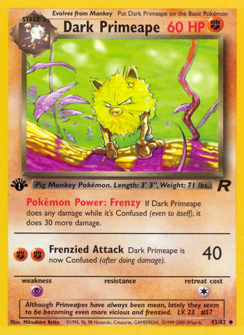 Dark Primeape (43/82) - Team Rocket
