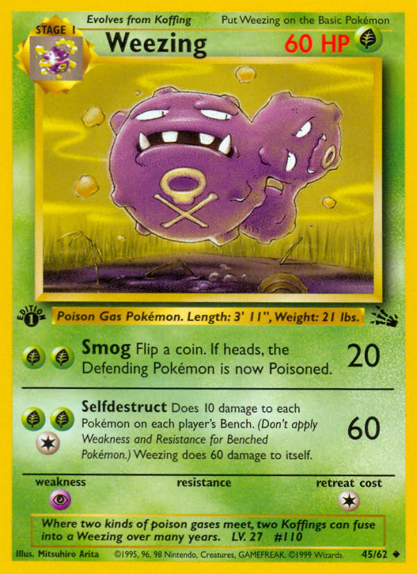 Weezing (45/62) - Fossil
