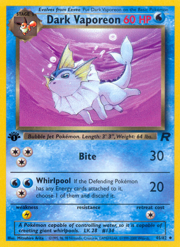 Dark Vaporeon (45/82) - Team Rocket